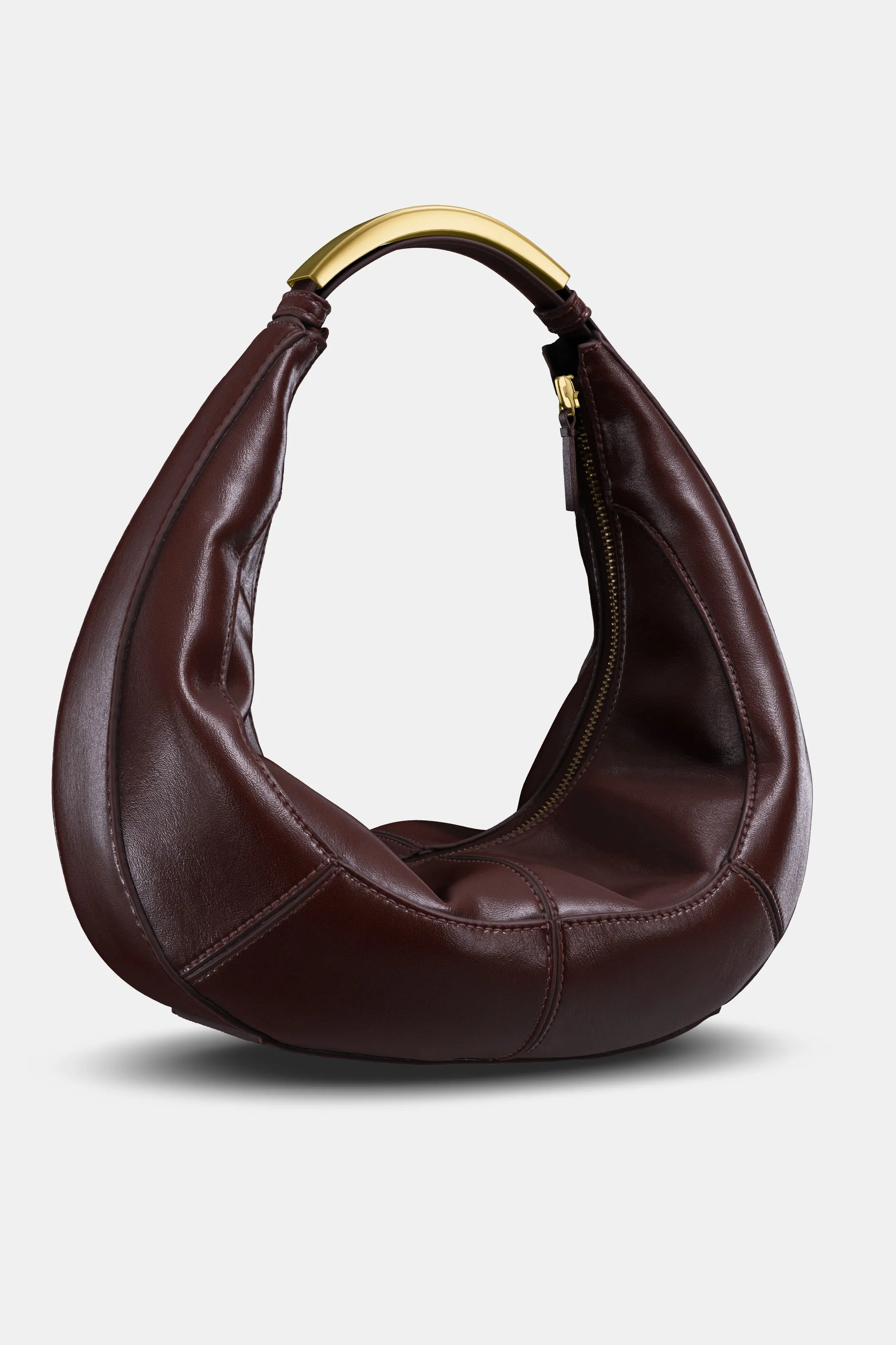 Oval Bag with Metal Strap