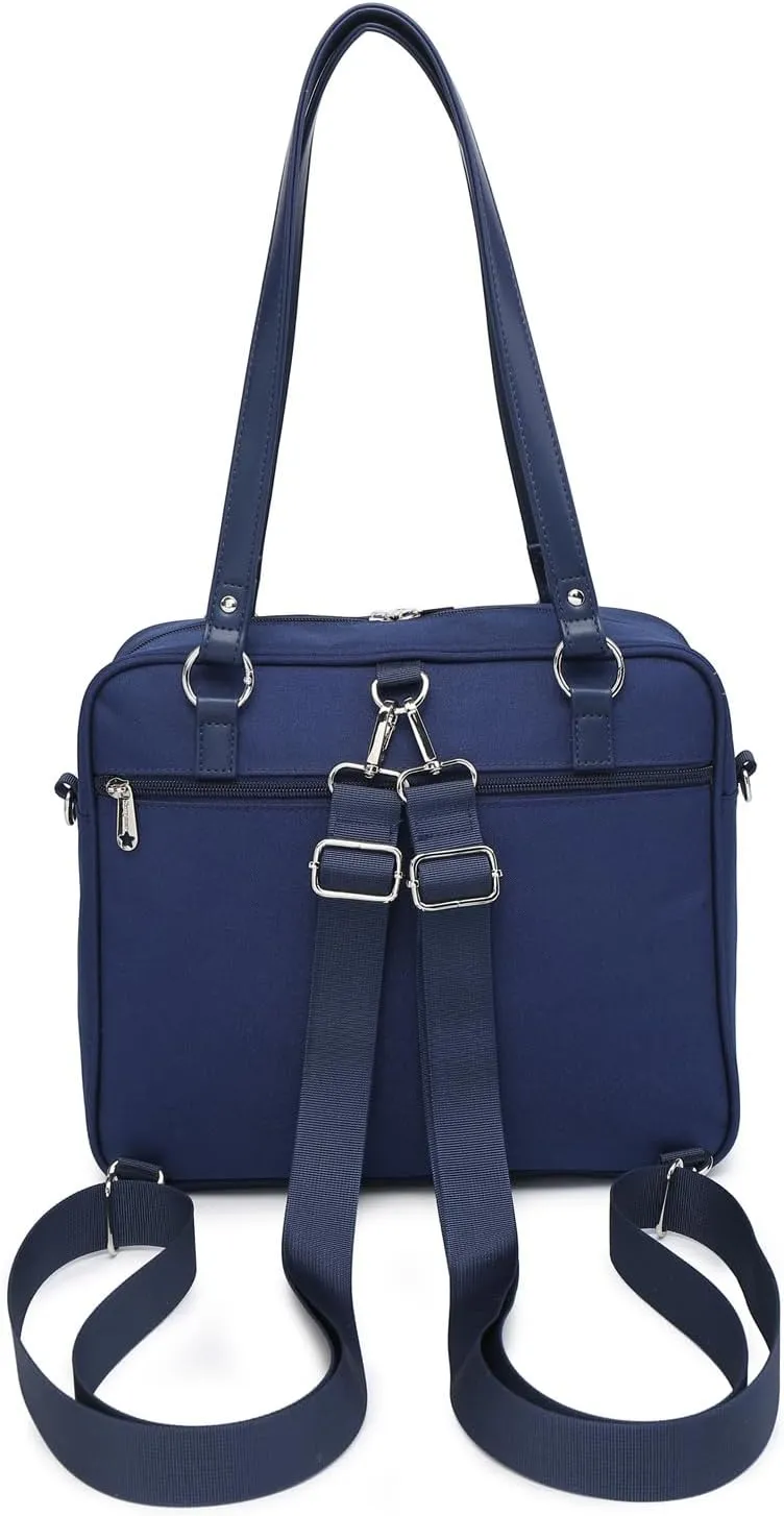 Oxford Ita Bag Crossbody Shoulder Bag Satchel Messenger Backpack Multi-Purpose Pins Display