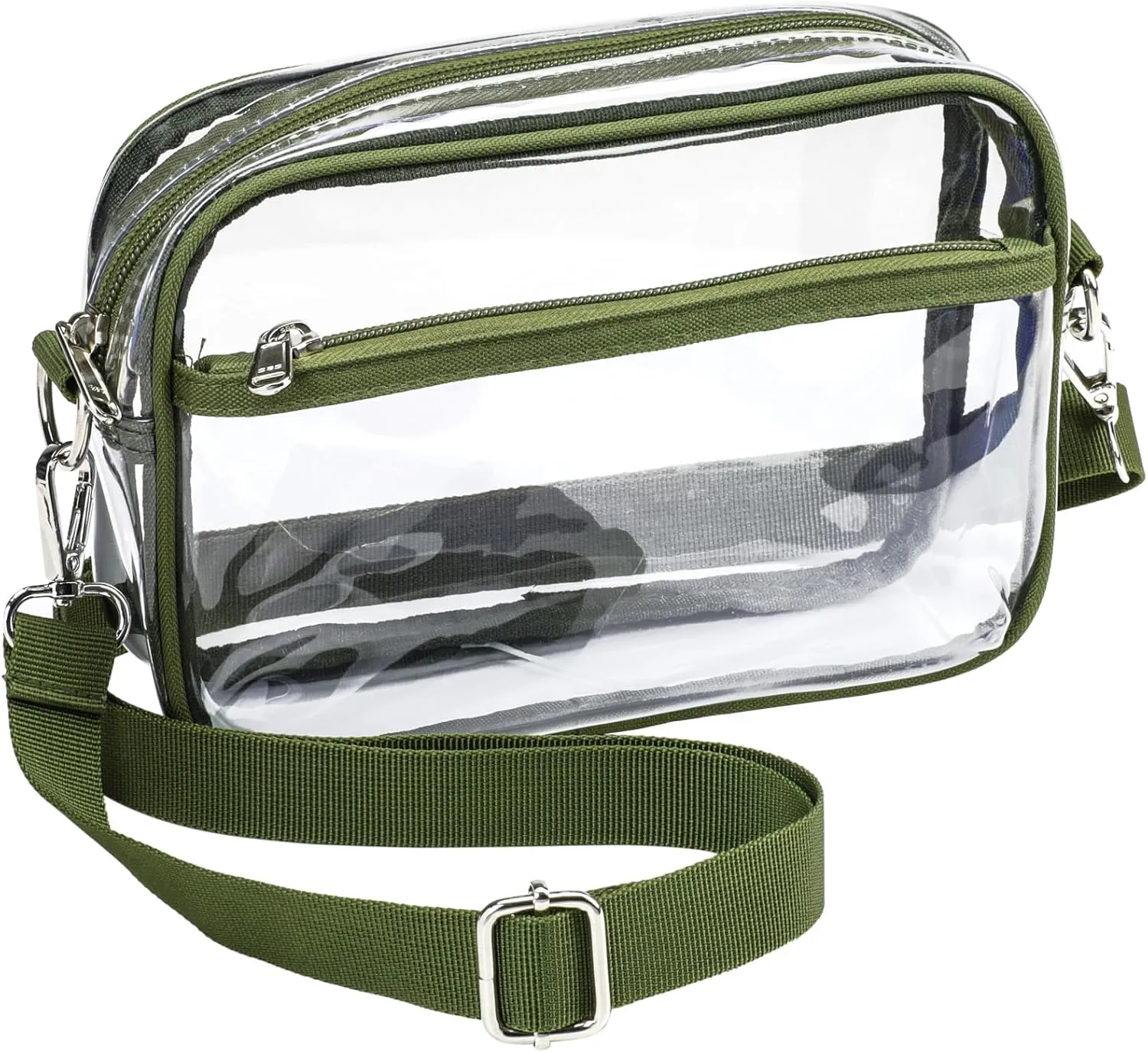 PACKISM Clear Bag for Stadium Events - Clear Purses for Women Stadium Crossbody Concert Bag for Game Day， Sports, Festival
