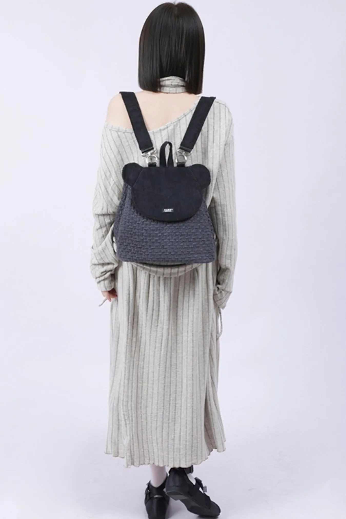 Patchwork Bear Crossbody Bag