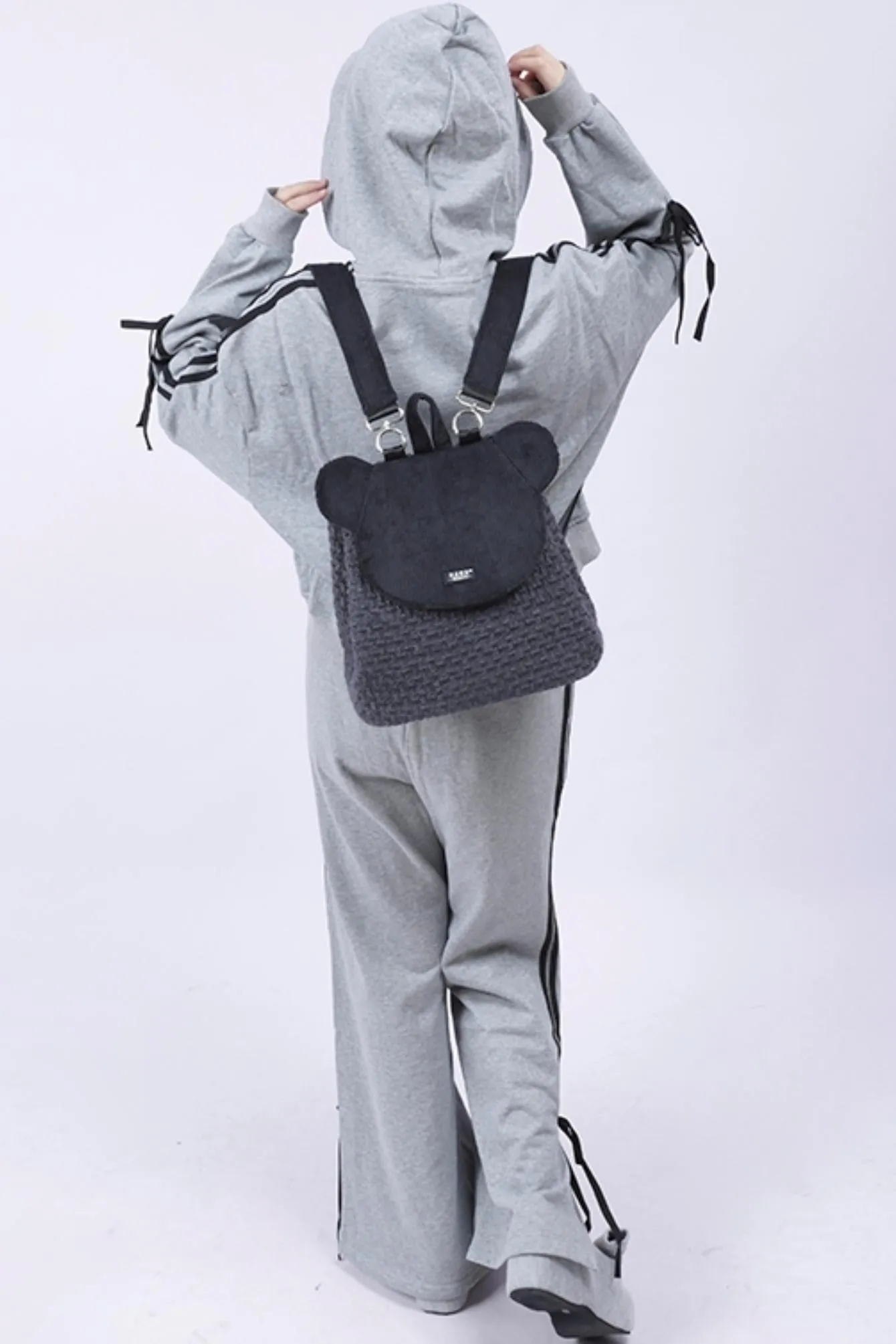 Patchwork Bear Crossbody Bag