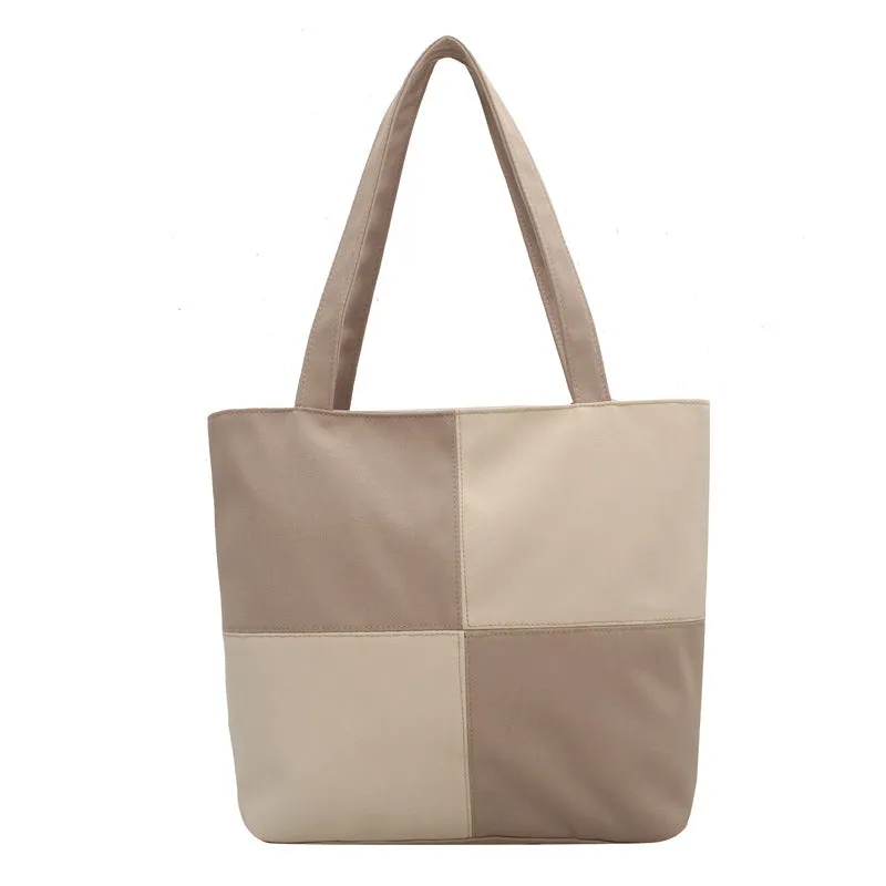 Patchwork Check Shoulder Bag