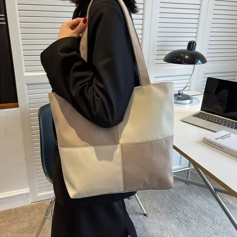 Patchwork Check Shoulder Bag