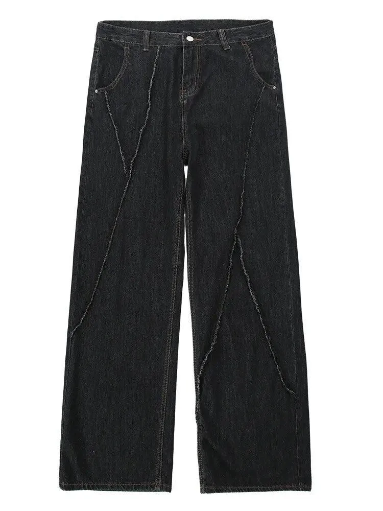 Patchwork Ripped Denim Jean