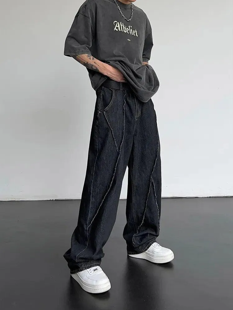 Patchwork Ripped Denim Jean