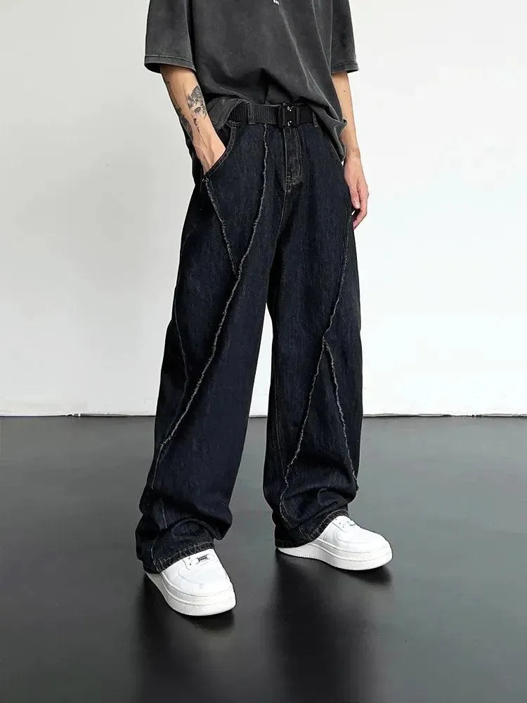 Patchwork Ripped Denim Jean