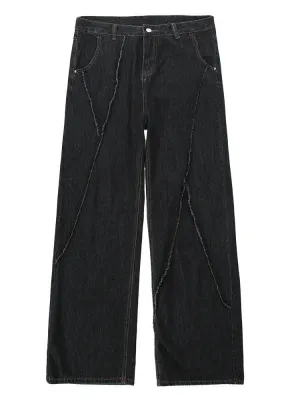 Patchwork Ripped Denim Jean