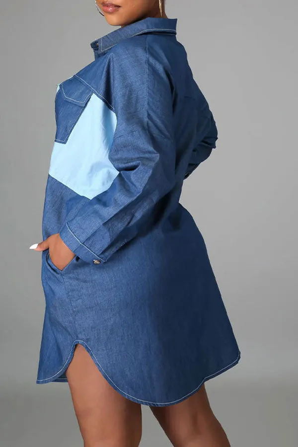 Patchwork Urban Mini Dress