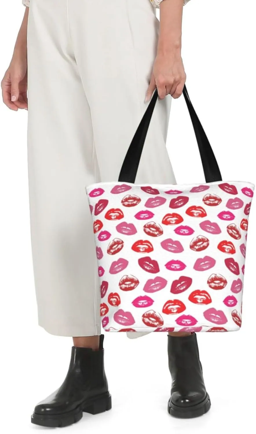 Percussion Black Drum Tote Bag For Women Lightweight Shoulder Bags Shopping Handbags With Zipper