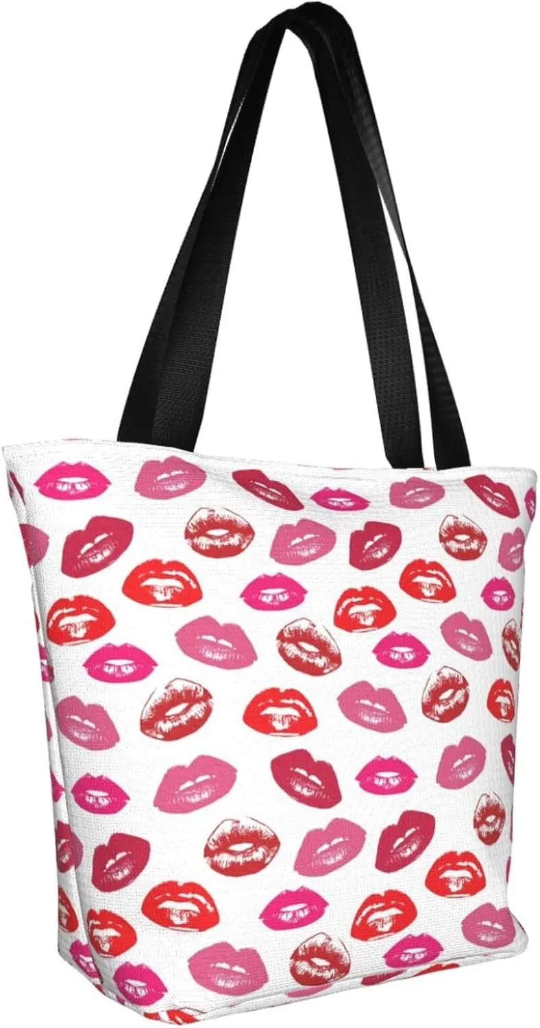 Percussion Black Drum Tote Bag For Women Lightweight Shoulder Bags Shopping Handbags With Zipper