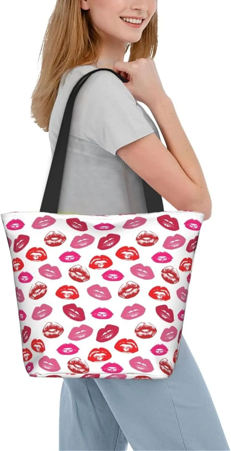 Percussion Black Drum Tote Bag For Women Lightweight Shoulder Bags Shopping Handbags With Zipper