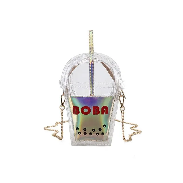 Personality Fun Creative Straw Coke Bottle Crossbody Bag