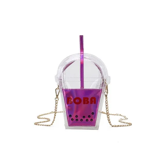 Personality Fun Creative Straw Coke Bottle Crossbody Bag