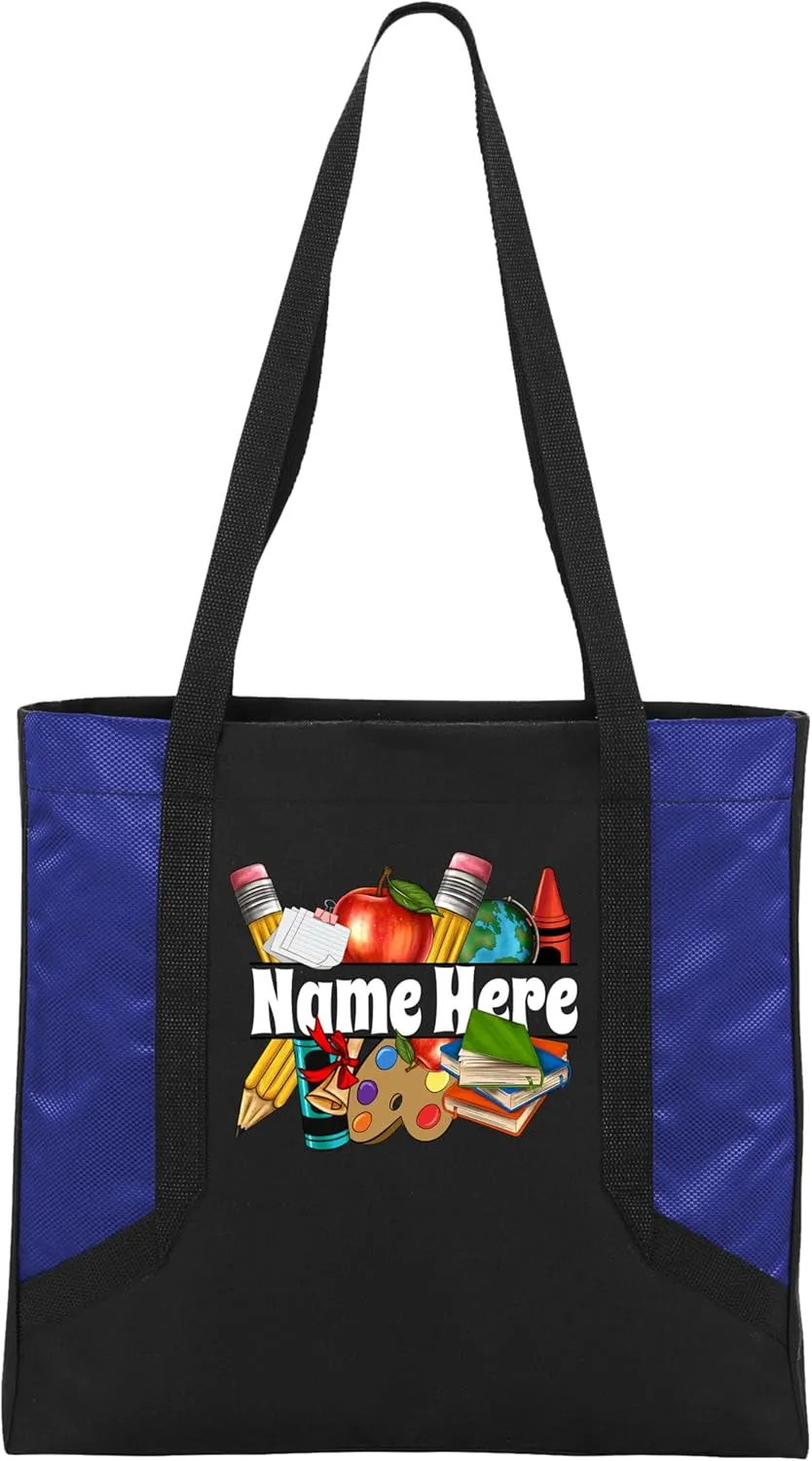 Personalized Teacher Tote Bag - Teacher Bag Daily Use - Teacher Appreciation Gifts - Teacher Tote Bag
