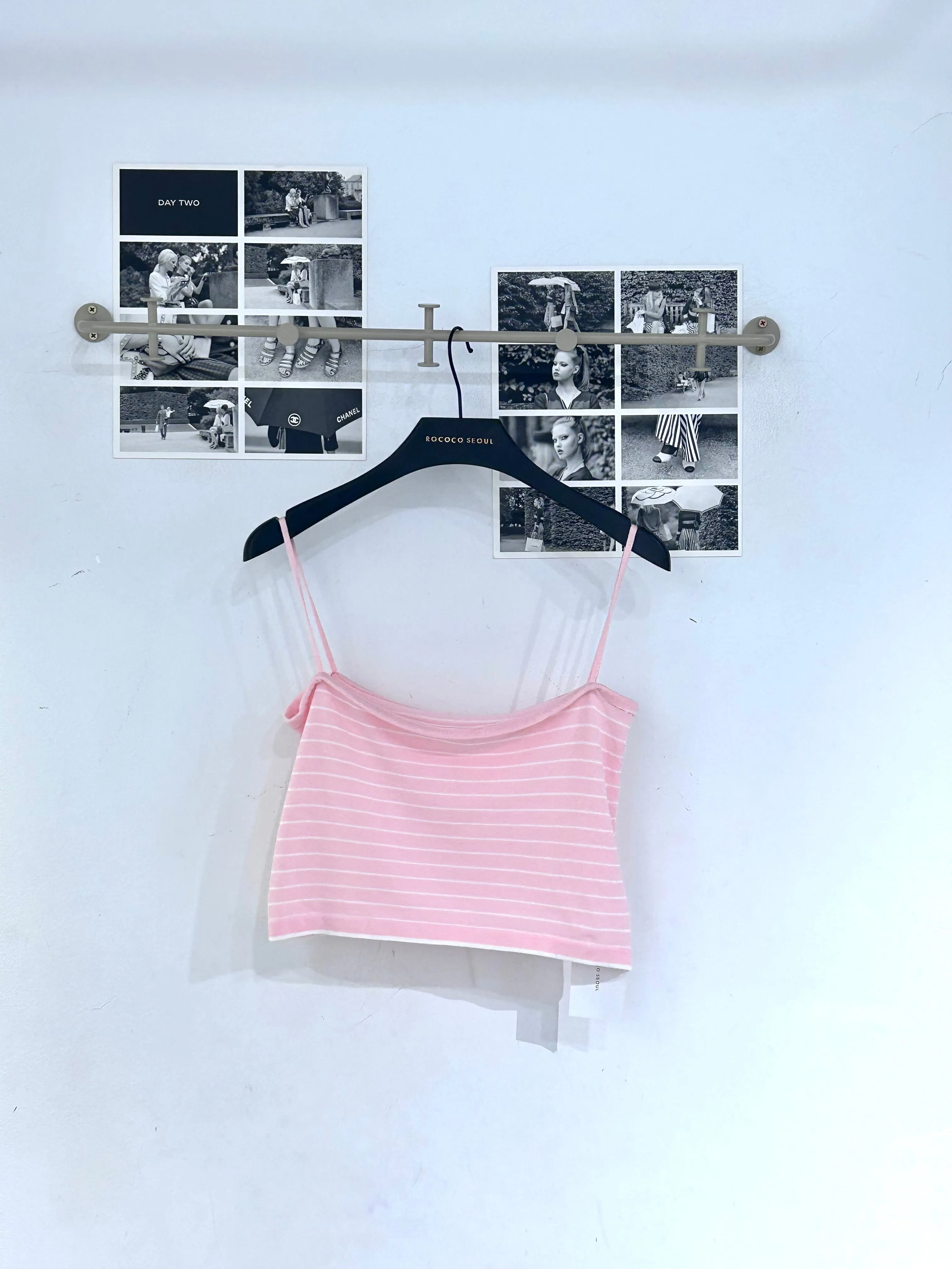 Pink Stripe Knit Cami