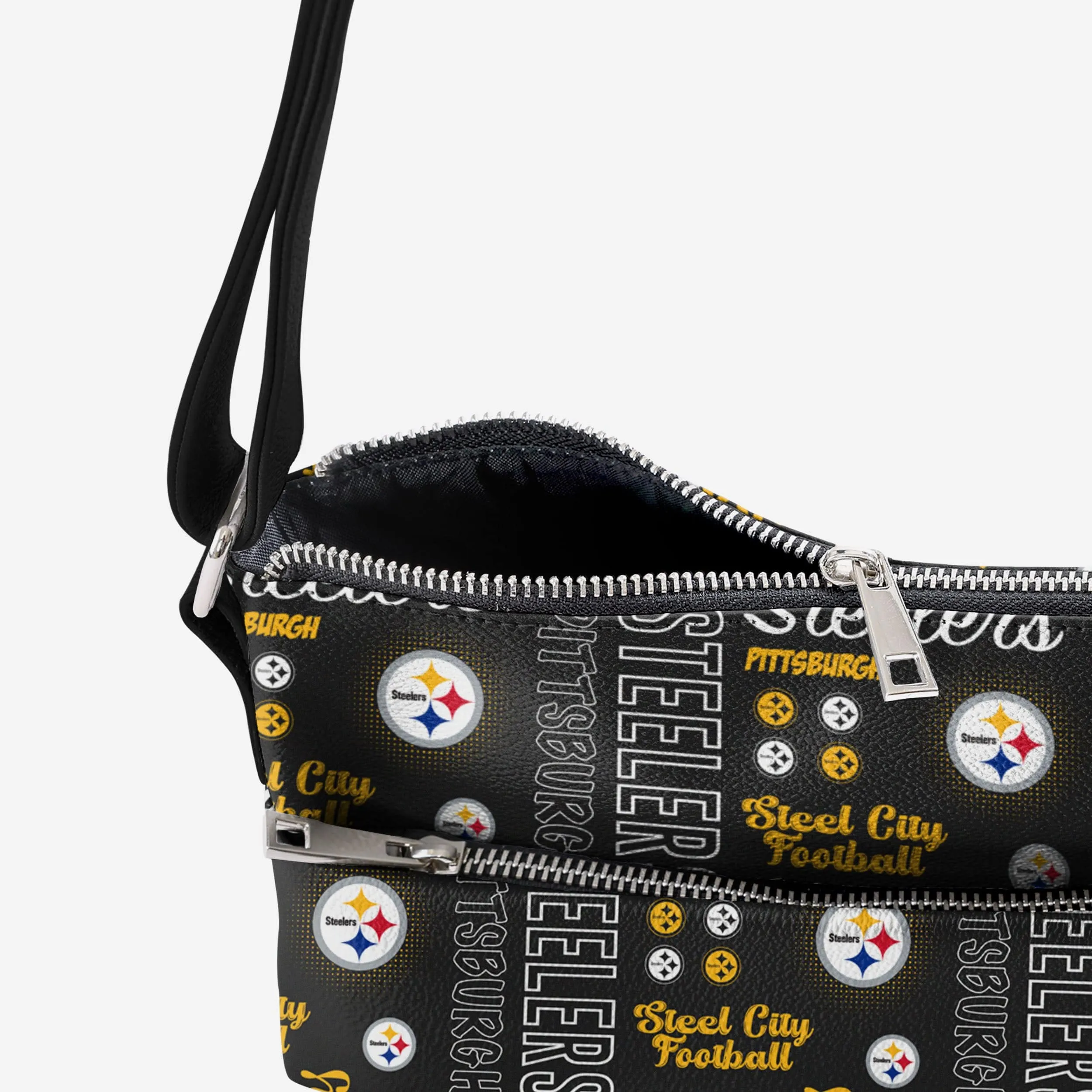 Pittsburgh Steelers Spirited Style Printed Collection Foldover Tote Bag