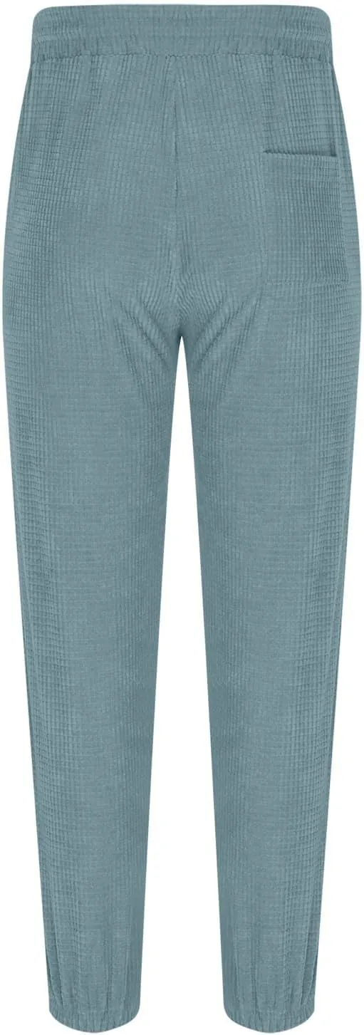 Plus Size Hiking Pants Men Loose Casual Pants Track Joggers Pants Straight Leg Elastic Waist Pants Autumn Pants