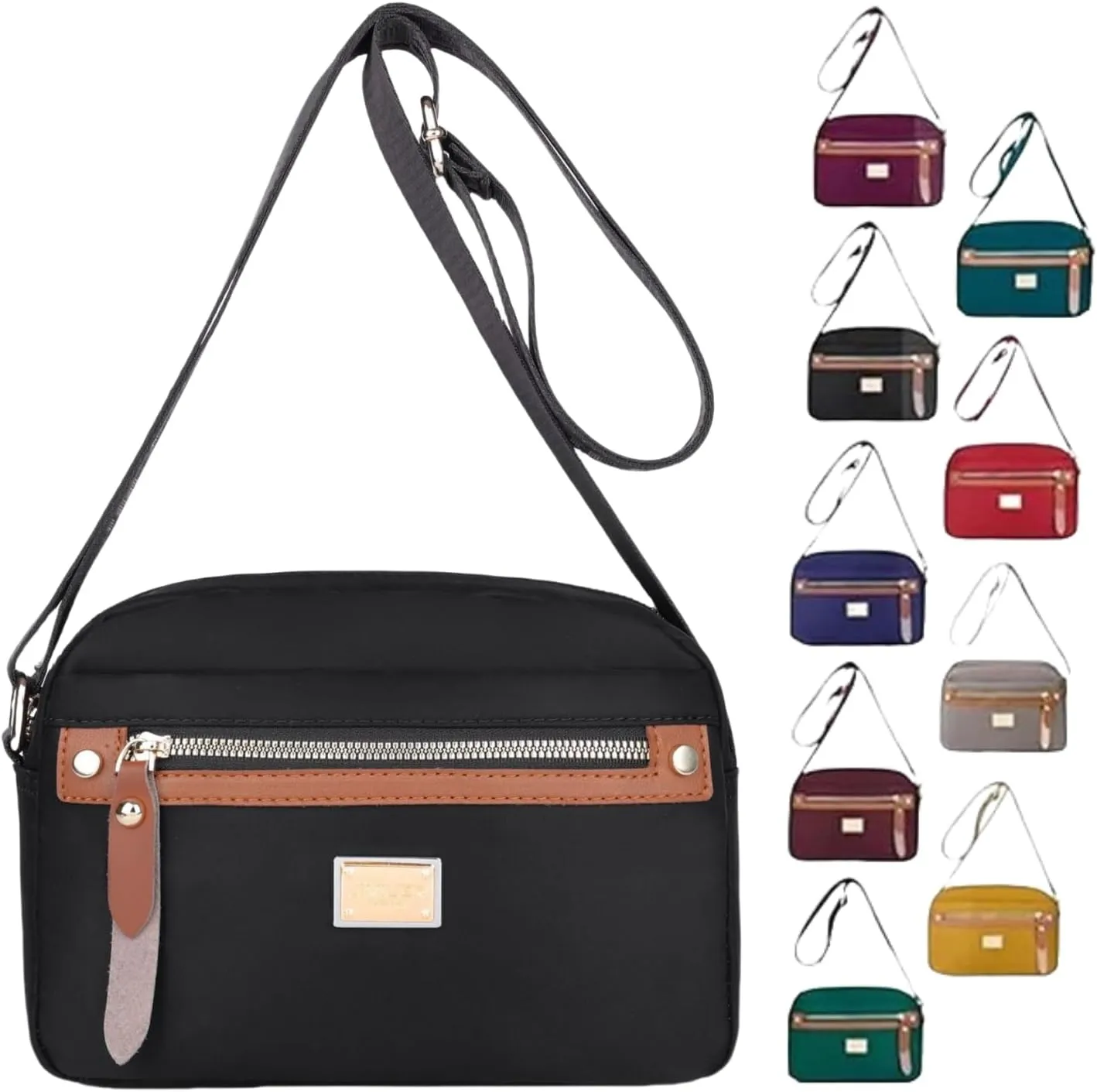 Popularate Nylon Crossbody Bag, Women's Nylon Crossbody Bag Popularate, Waterproof Bags