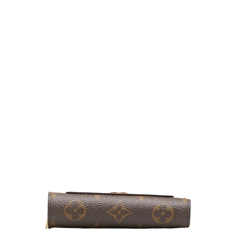 Portfolio Juliet Louis Double Brown PVC Louis Leather Reverse Vuitton Wallet Monogram Folded Giant Premium-grade Short-term offer M69432  Vuitton Marlon