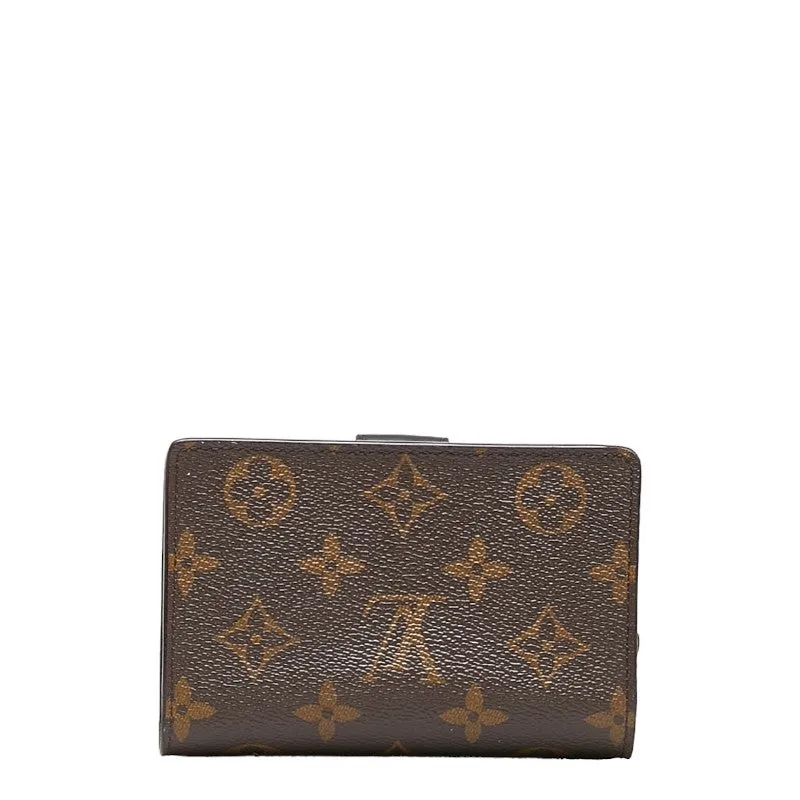 Portfolio Juliet Louis Double Brown PVC Louis Leather Reverse Vuitton Wallet Monogram Folded Giant Premium-grade Short-term offer M69432  Vuitton Marlon