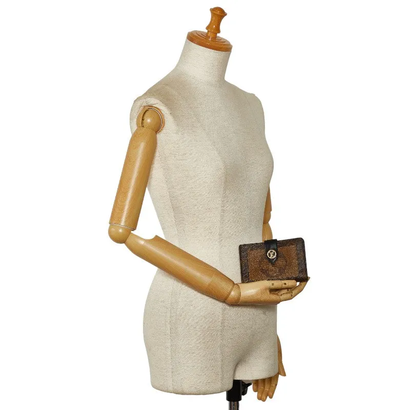 Portfolio Juliet Louis Double Brown PVC Louis Leather Reverse Vuitton Wallet Monogram Folded Giant Premium-grade Short-term offer M69432  Vuitton Marlon
