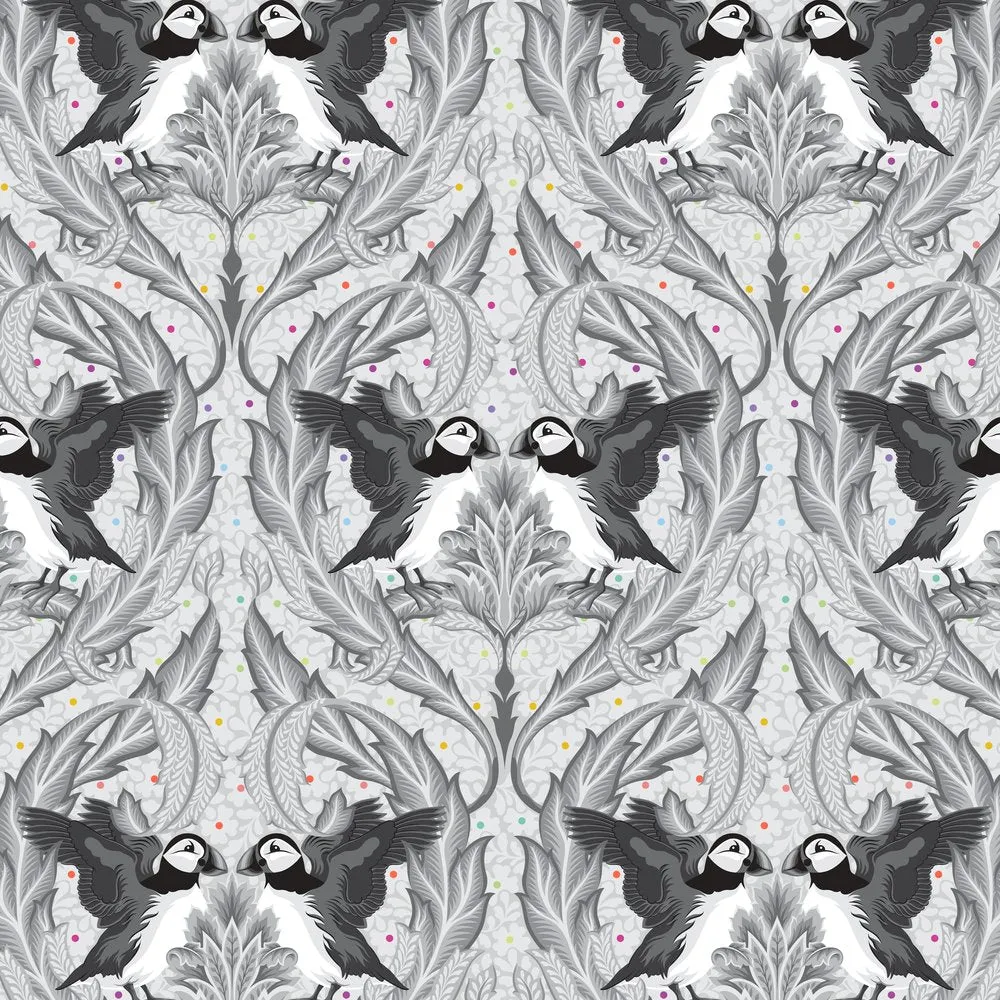 PRE-ORDER GRAYWORK Tula Pink  - Huffin & Puffin - Whisper