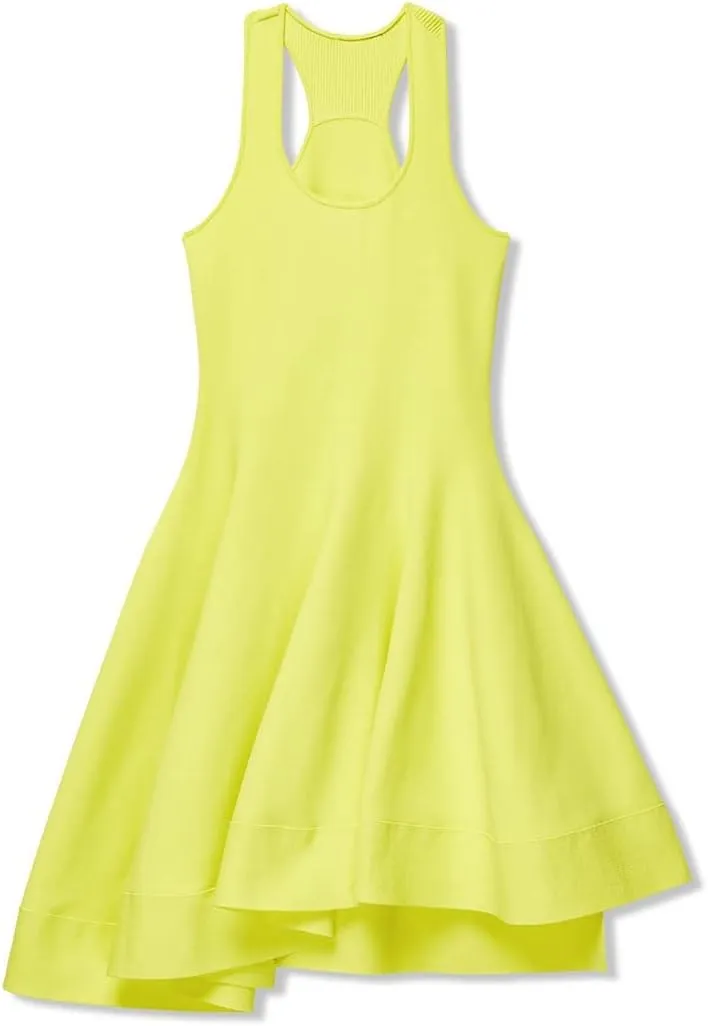 Proenza Schouler Women's Matte Viscose Knit Ruffle Dress