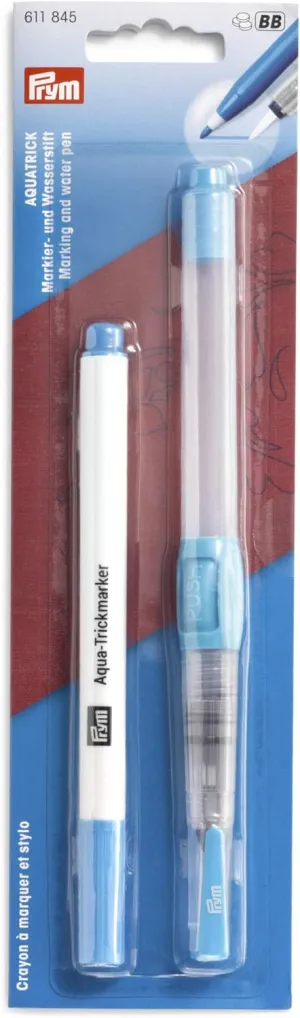 Prym Aquatrick Marking and Water Pen, 1 Count (Pack of 1), Blue, White