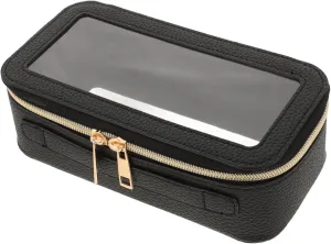 Pu Makeup Pouch Bag Waterproof Travel Case Brush Holder Makeup Organizer for Vanity