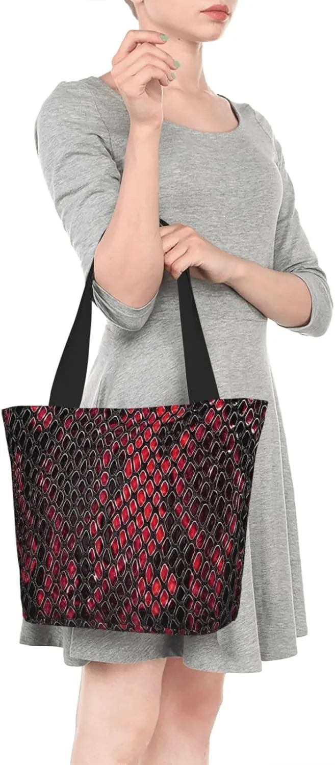 Pure White Snowflake Tote Bag Women Reusable Shopping Bags Shoulder Bag Portable Storage HandBags