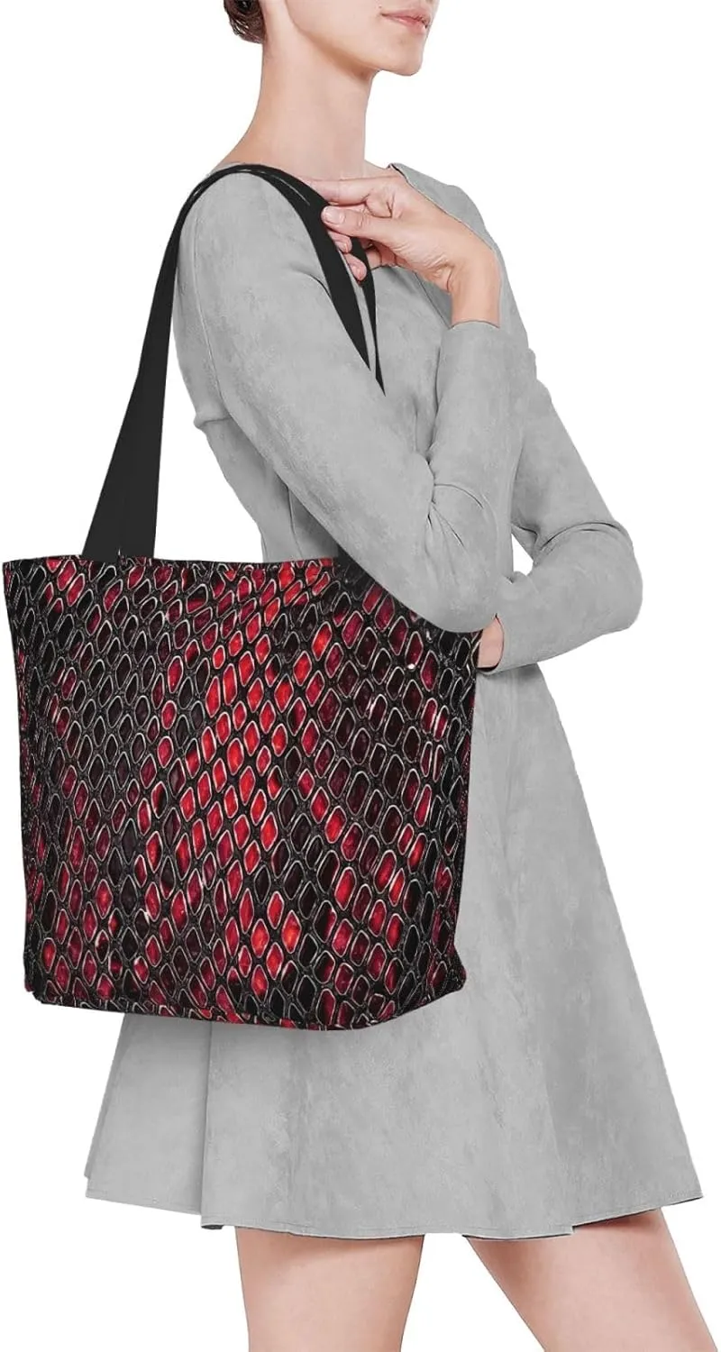 Pure White Snowflake Tote Bag Women Reusable Shopping Bags Shoulder Bag Portable Storage HandBags