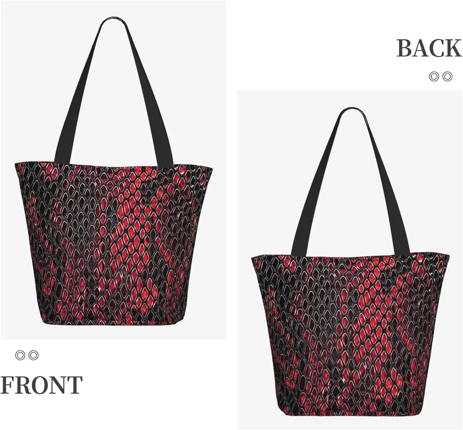 Pure White Snowflake Tote Bag Women Reusable Shopping Bags Shoulder Bag Portable Storage HandBags