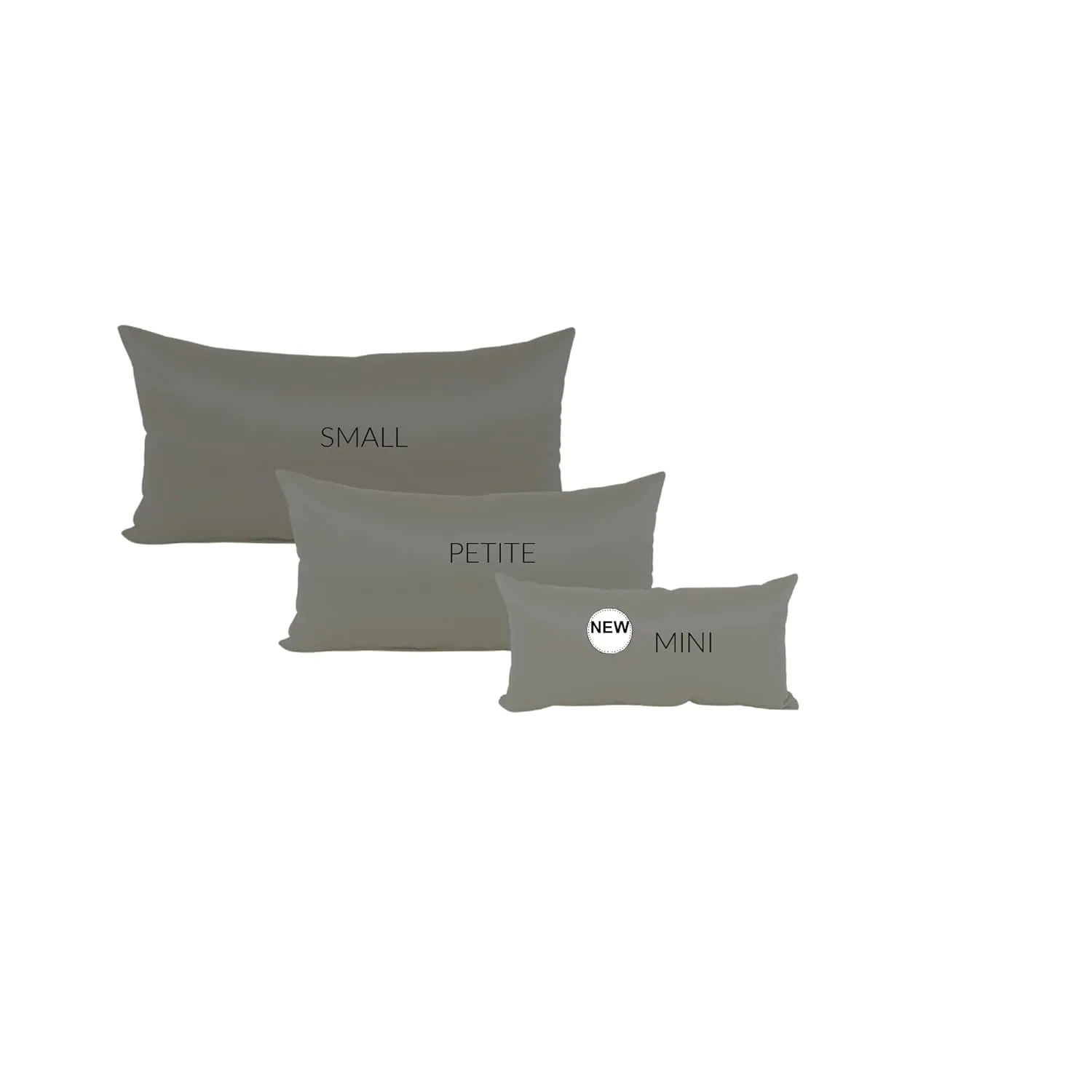 Purse Insert Pillows - Custom Cushioned Handbag Fillers by Fabrinique - Set of Shaper Inserts Made to Maintain Small to Large Purses - Prevents Creases and Damage (Charcoal, XXS-S, 3PC Set)