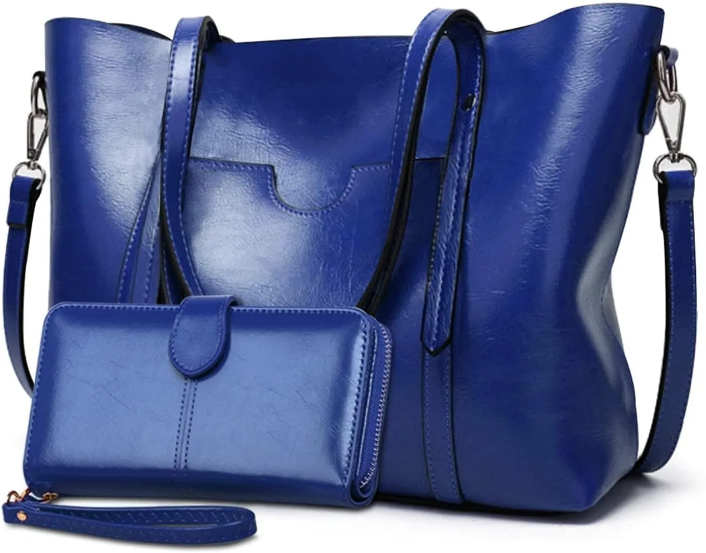 Purses and Handbags for Women Large Shoulder Tote Satchel Purse Work Bags with Matching Wallet