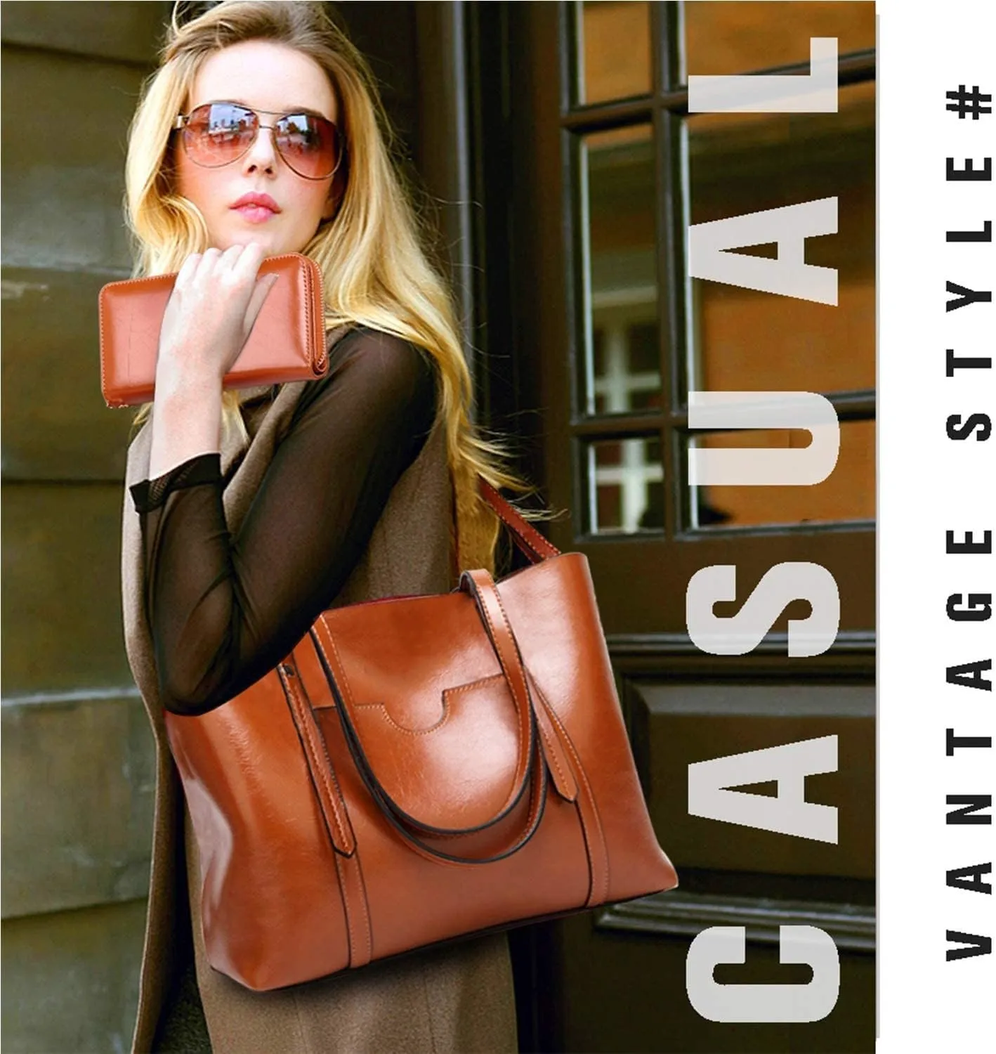 Purses and Handbags for Women Large Shoulder Tote Satchel Purse Work Bags with Matching Wallet