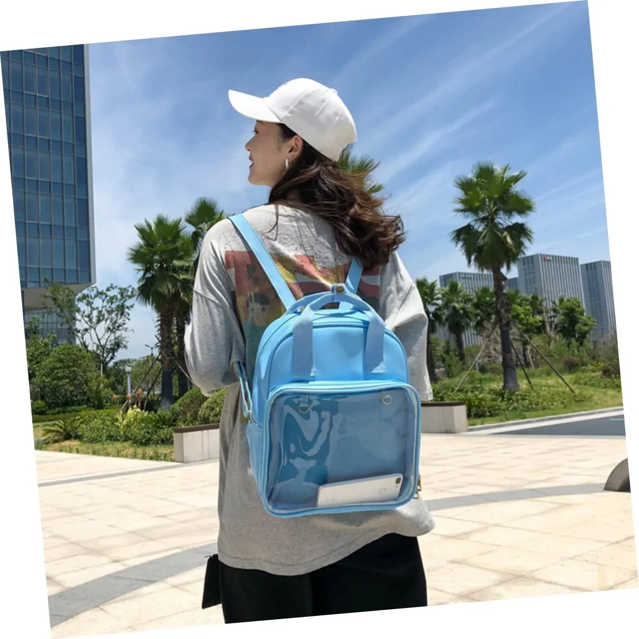 Pvc Candy Backpack School Bag for Girls Tote Bags for School Super Spacious Comfortable for Ages