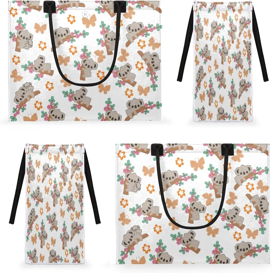 QsirBC Abstract Design Decor Tote Bag for Women Shoulder Bags with Pockets Handbags Purses Large Totes