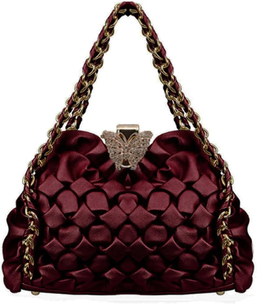 Quilting Handbags Party Purse with Butterfly