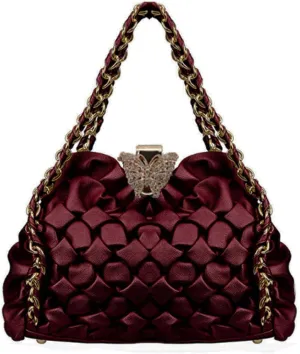 Quilting Handbags Party Purse with Butterfly