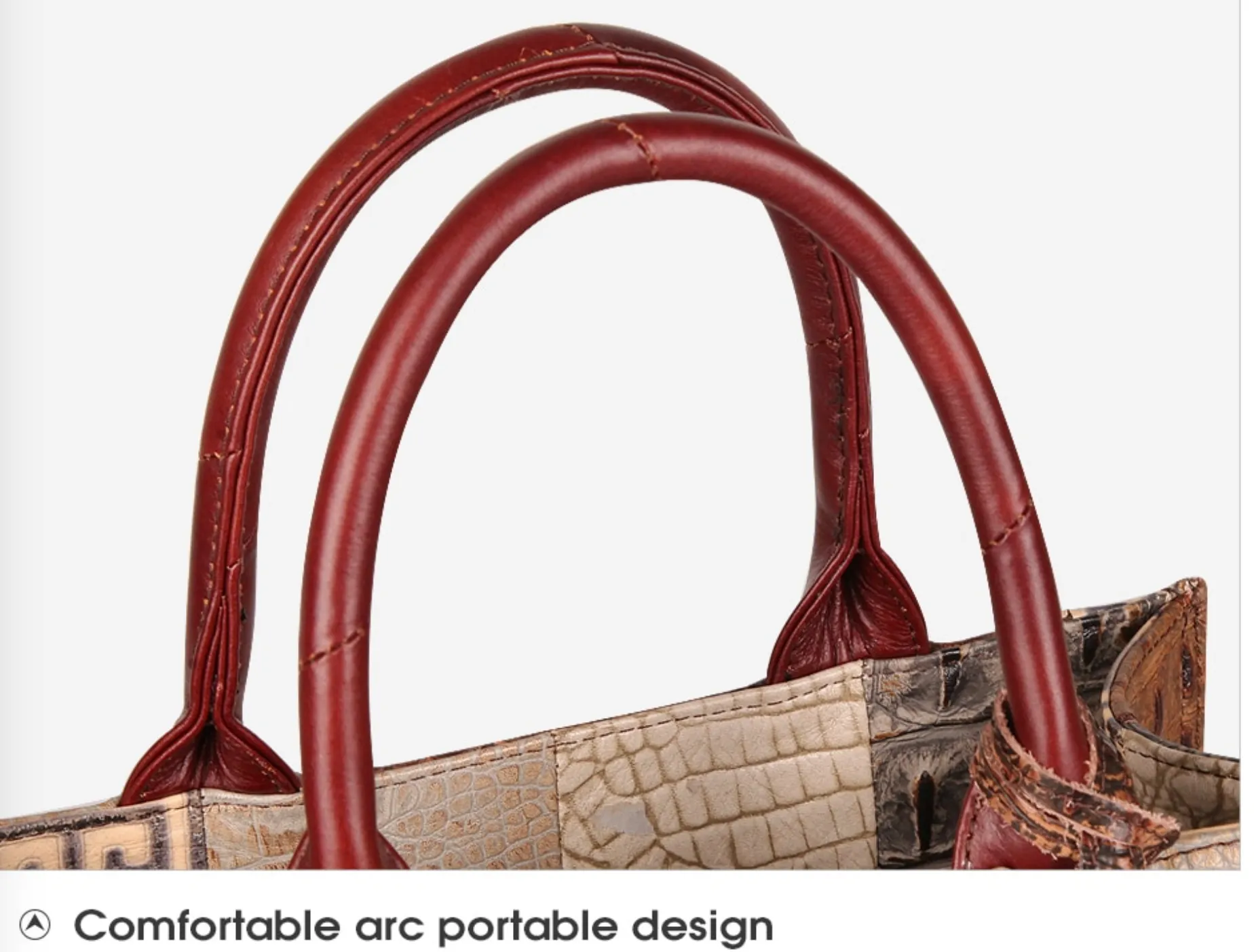 "Arna Lisa" Collection - Legend Genuine Leather Luxury Handbags Women Designer Hand Bag Female Retro Patchwork Totes Crocodile Shoulder/Crossbody Bags