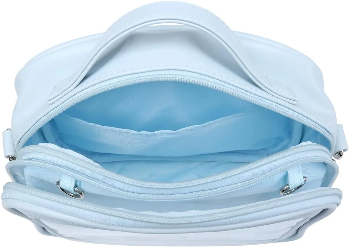 RAINBOW SMILE Ita Bag - Kawaii Crossbody Purse with Clear Shoulder Strap and Pin Display