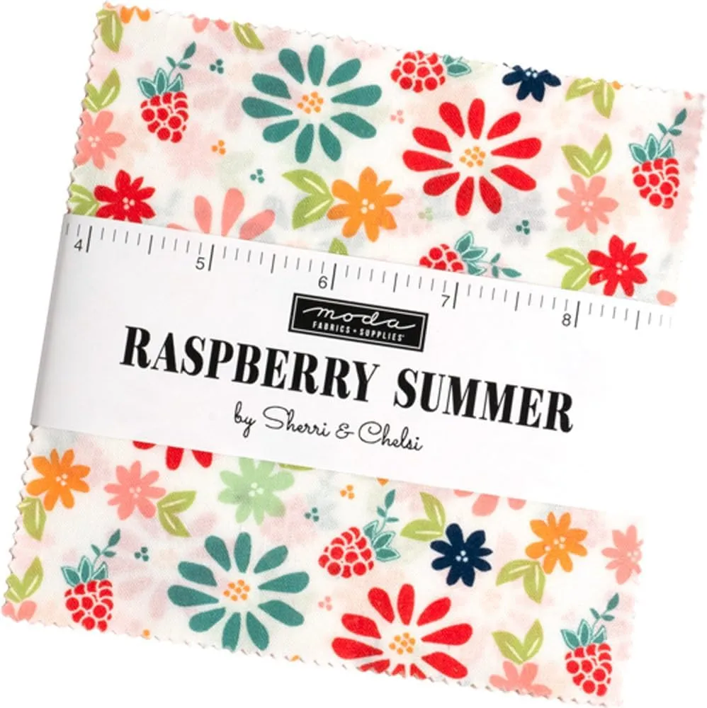 Raspberry Summer Charm Pack by Sherri & Chelsi; 42-5" Precut Fabric Quilt Squares