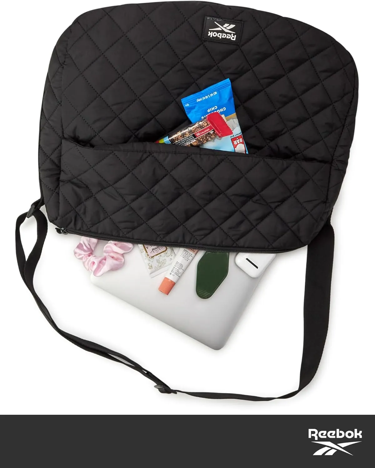 Reebok Women's Crossbody Bag - Stylish Lightweight Nylon Quilted and Non-Quilted Everyday Sling Bags for Women
