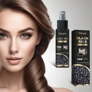 Rice Water Hair Growth Spray for Women,Black Rice Water for Thicker, Fuller Hair Regrowth Serum,Hair Growth Spray,Rice Water Spray for Hair Growth,Natural Hair Care for Stronger Strands(3.38Fl Oz)