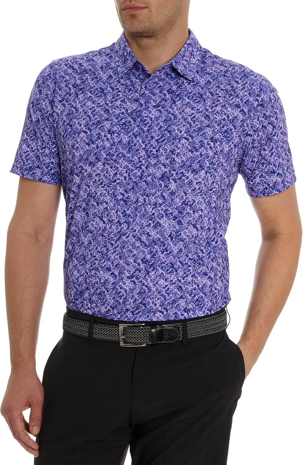 Robert Graham Men's Tyne Short Sleeve Knit Polo