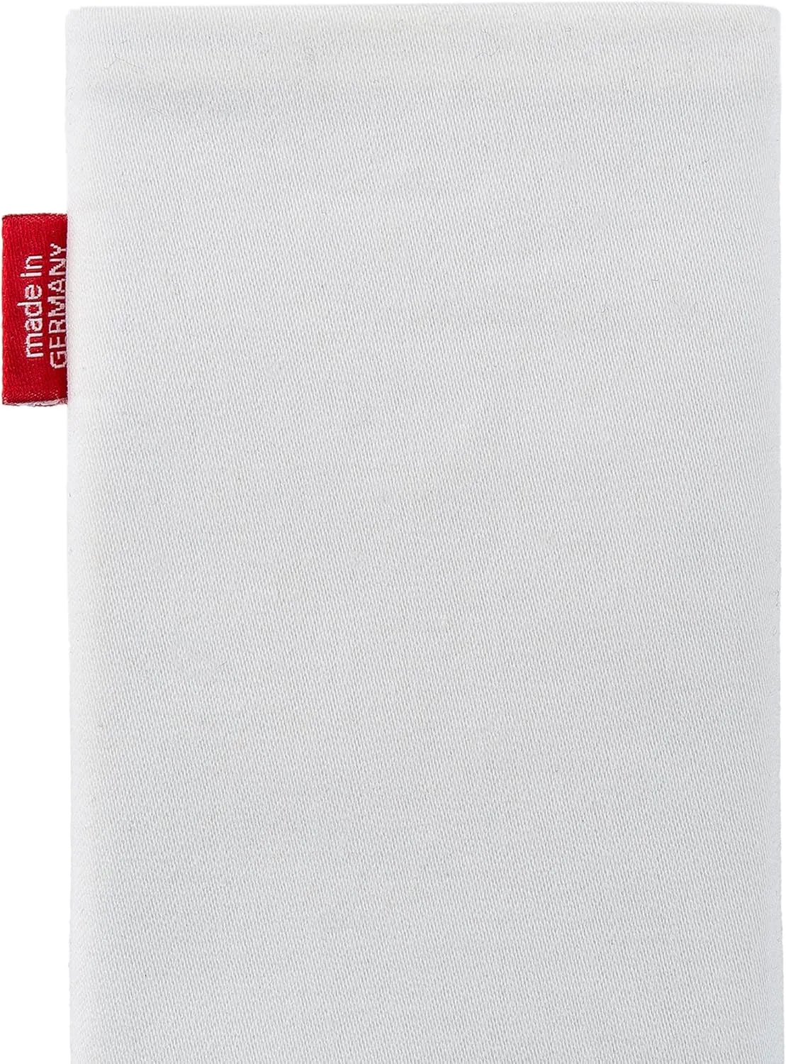 Rock White Custom Tailored Sleeve for Mobistel Cynus F4. Fine Suit Fabric Pouch with Integrated Microfibre Lining for Display Cleaning