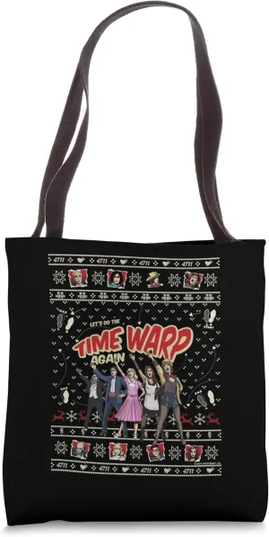 Rocky Horror Show Time Warp Christmas Knit Pattern Tote Bag