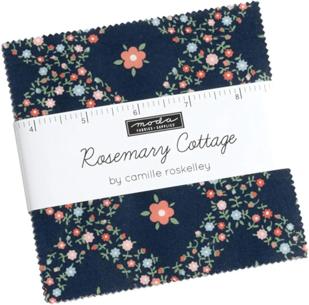 Rosemary Cottage Charm Pack by Camille Roskelley; 42-5" Precut Fabric Quilt Squares