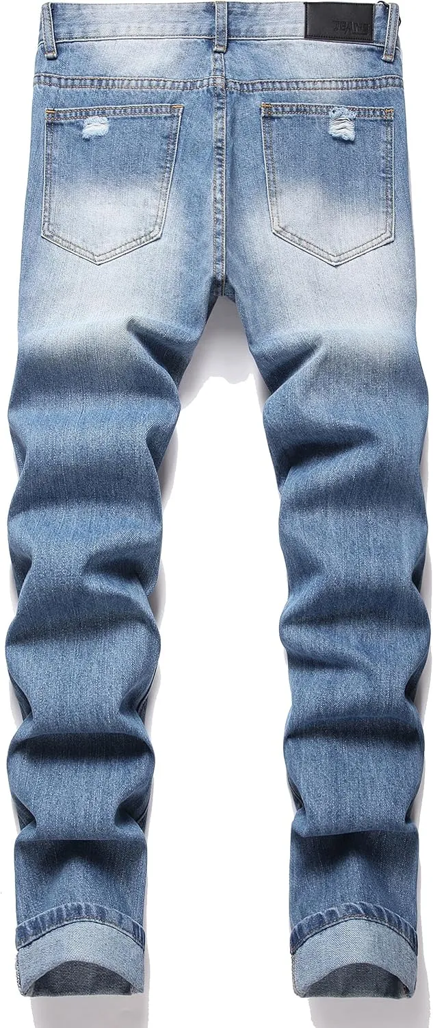 RXXKKK Men's Regular Slim Fit Jeans