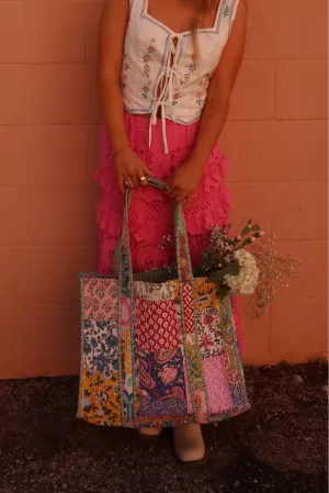 Sally Quilted Tote Bag